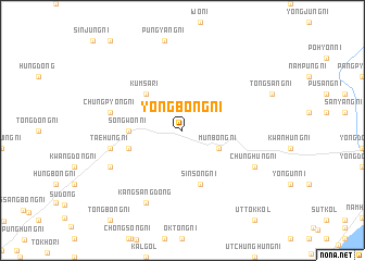 map of Yŏngbong-ni