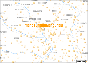 map of Yŏngbung-nodongjagu