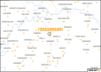 map of Yongdamgŏ-ri