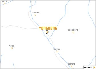 map of Yongdeng