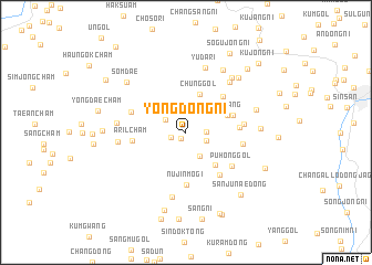 map of Yongdŏng-ni