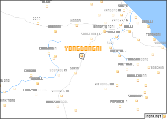 map of Yŏngdŏng-ni