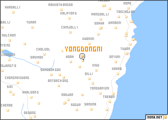 map of Yongdong-ni