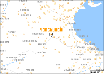 map of Yŏngdung-ni