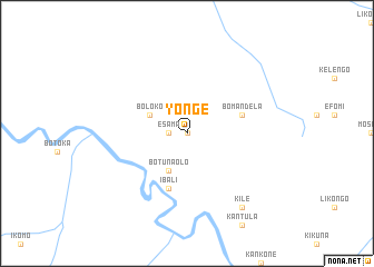 map of Yonge