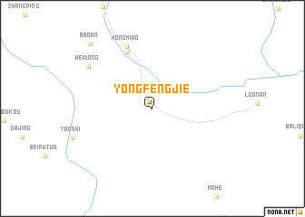 map of Yongfengjie