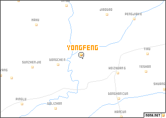 map of Yongfeng