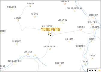 map of Yongfeng