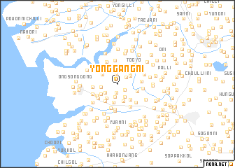 map of Yonggang-ni