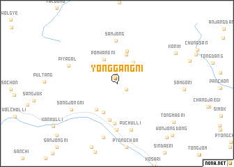 map of Yonggang-ni