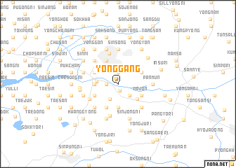 map of Yonggang