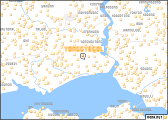 map of Yŏnggye-gol