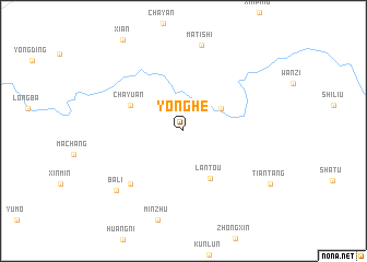 map of Yonghe