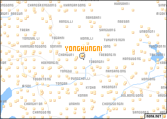 map of Yonghŭng-ni