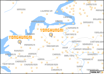 map of Yonghŭng-ni