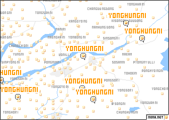 map of Yonghŭng-ni