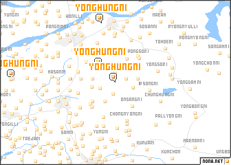 map of Yonghŭng-ni