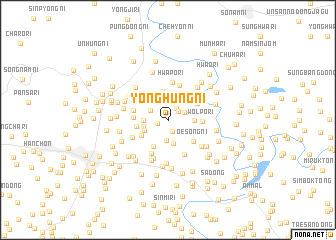 map of Yonghŭng-ni