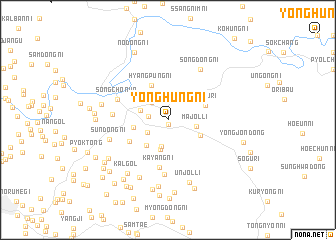 map of Yonghŭng-ni