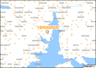 map of Yonghŭng-ni