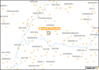 map of Yonghŭng-ni