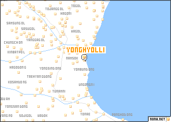 map of Yonghyŏl-li