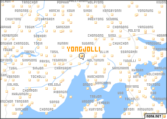 map of Yongjŏl-li