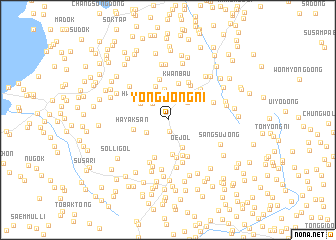 map of Yongjŏng-ni