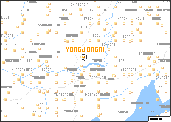 map of Yongjŏng-ni