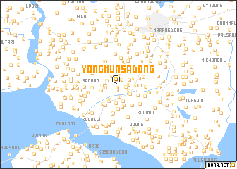 map of Yongmunsa-dong