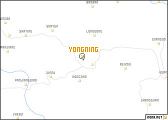 map of Yongning