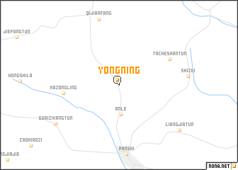 map of Yongning