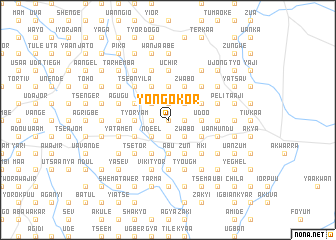 map of Yongokor