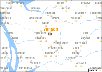 map of Yongon