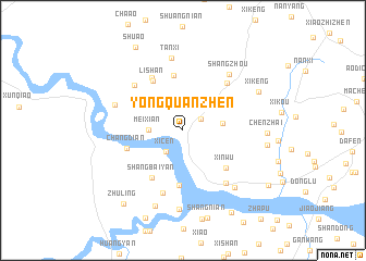 map of Yongquanzhen