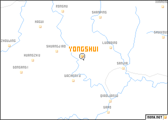 map of Yongshui