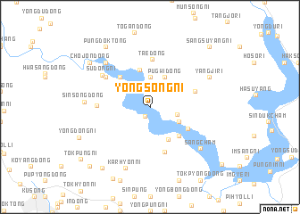 map of Yongsŏng-ni