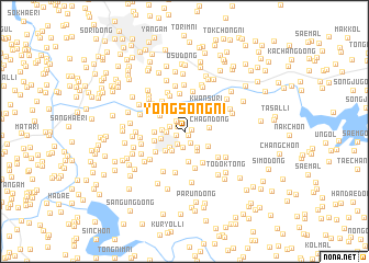 map of Yongsŏng-ni