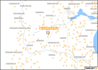 map of Yongŭng-ni