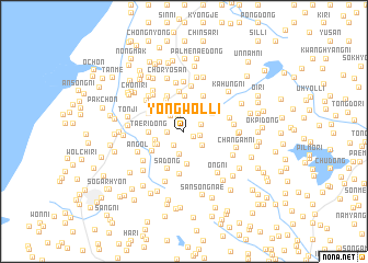 map of Yongwŏl-li