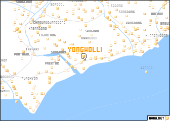 map of Yongwŏl-li