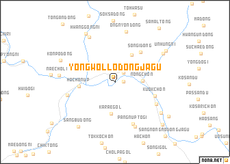 map of Yongwŏl-lodongjagu