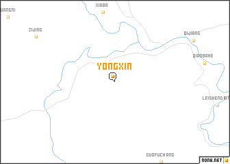 map of Yongxin