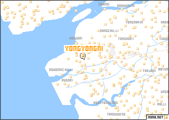 map of Yongyŏng-ni