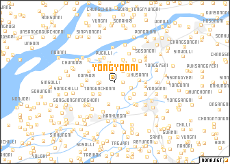 map of Yongyŏn-ni