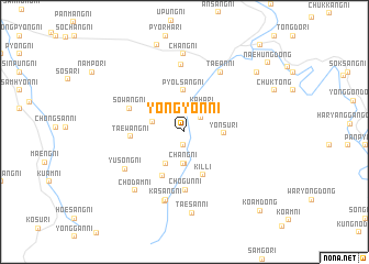 map of Yongyŏn-ni