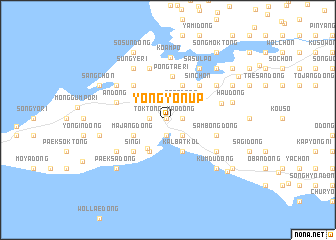 map of Yongyŏn-ŭp