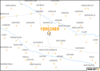 map of Yongzhen