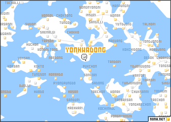 map of Yŏnhwa-dong