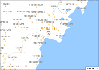 map of Yŏnjil-li